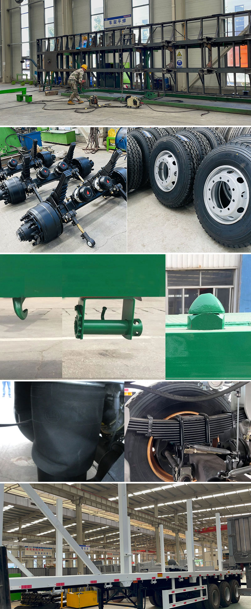 40ft 50 Ton Flatbed Semi Trailer for Sale 40ft 50 Ton Flatbed Semi Trailer for Sale