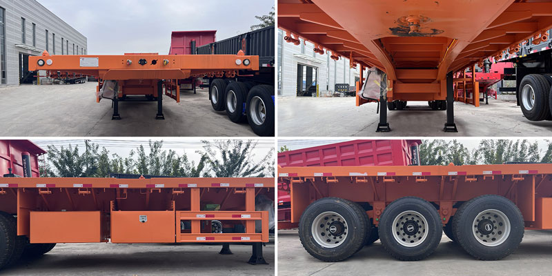 3 axle 40/60ft flatbed semi trailer 3 axle 40/60ft flatbed semi trailer