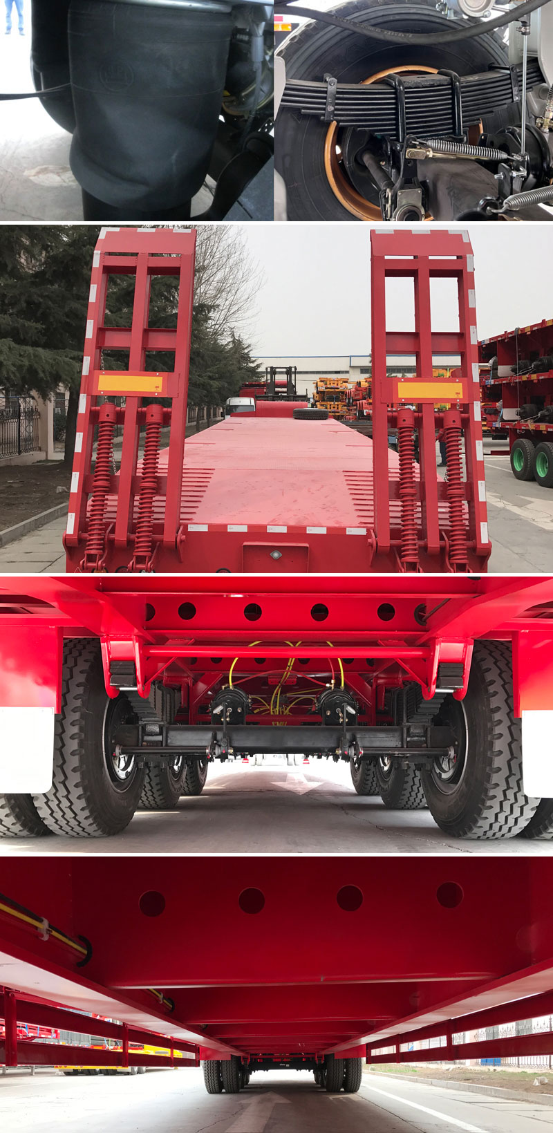 4 Axle 80 Ton Heavy Duty Low Bed Trailer for Sale4 Axle 80 Ton Heavy Duty Low Bed Trailer for Sale