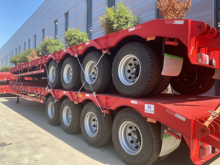 4 Axle Lowbed Semi Trailer Manufacturer in China