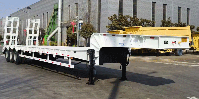 Heavy Duty Lowbed Semi Trailer for Sale