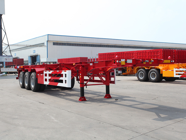 3 Axle 40ft Skeleton Container Trailer for Sale