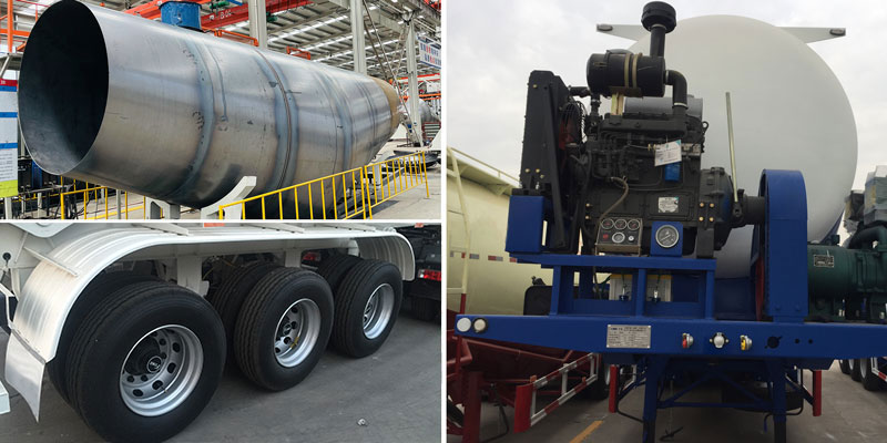 45 CBM Bulk Cement Tanker Trailer for Sale