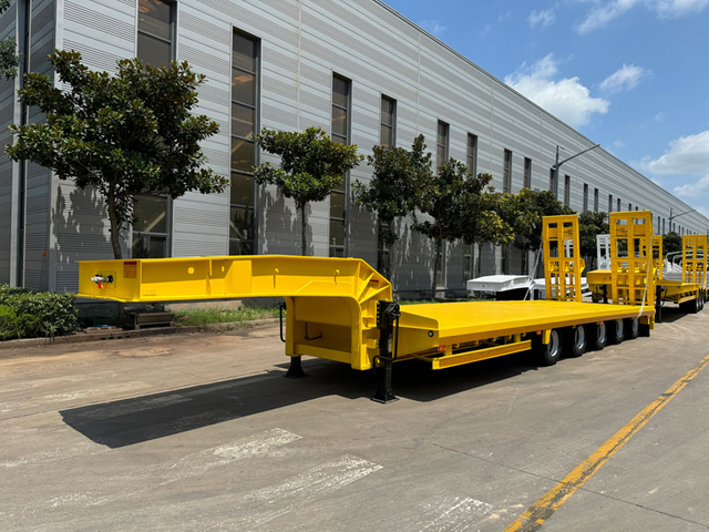 80 Ton Lowbed Trailer with Widened Component