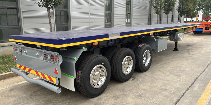 12 Wheel Flatbed Container Trailer for Sale