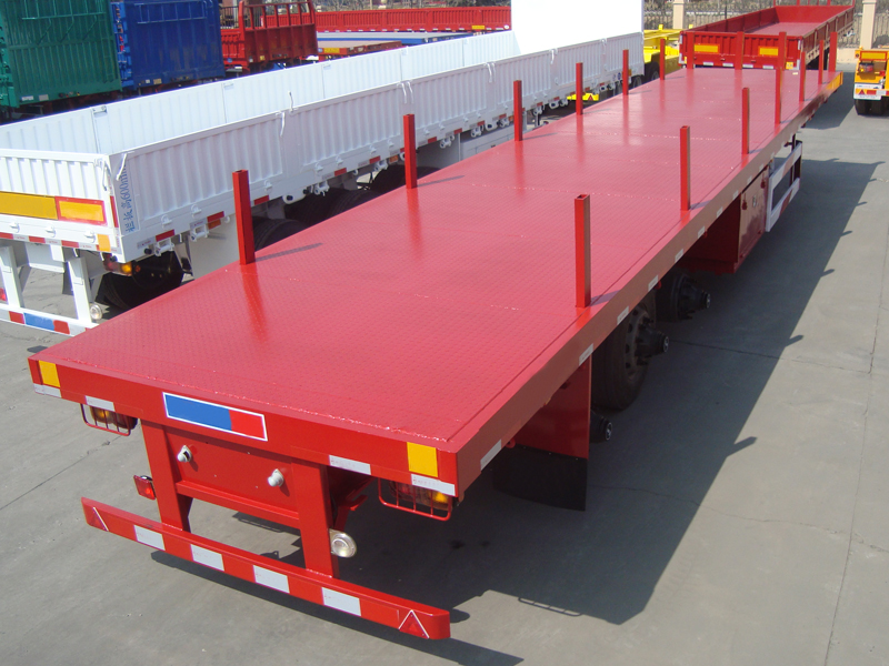 3 Axle 40ft Flatbed Semi Trailer Price