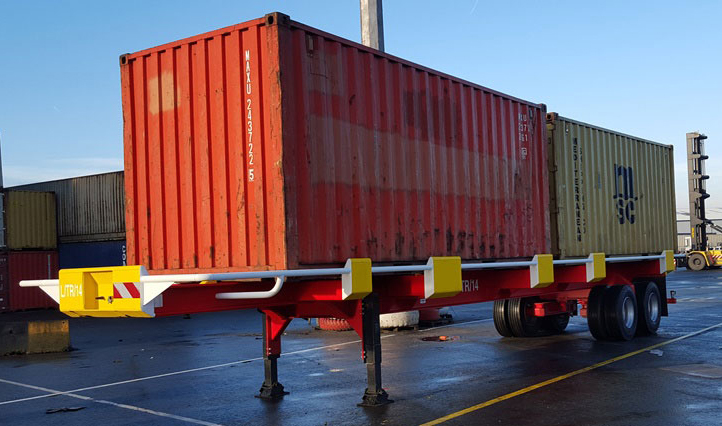 What is a container chassis trailer?