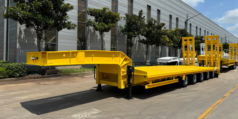 80 Ton Lowbed Trailer with Widened Parts