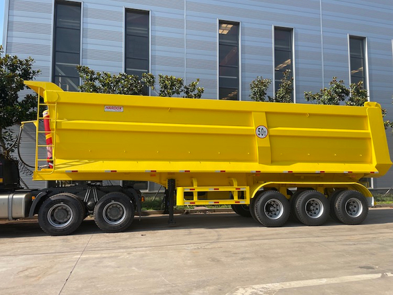 50t 3 Axle End Dump Semi Trailer