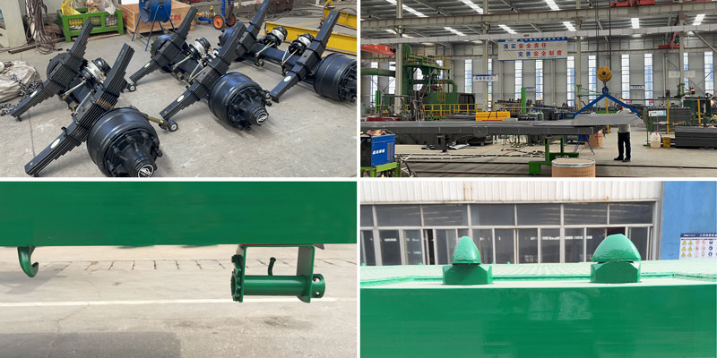 12 Wheel Flatbed Container Trailer for Sale