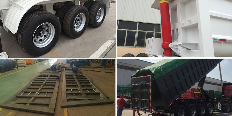 80 Ton End Dump Semi Trailer for Sale
