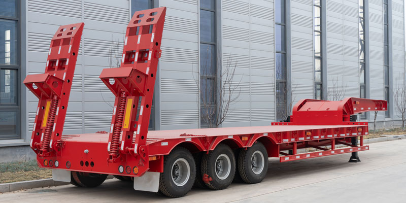 3 Axle 50 Ton Lowbed Semi Trailer for Sale