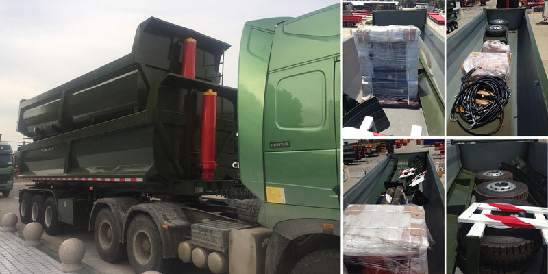 4 Axle Dump Semi Trailer for Sale