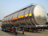 Stainless Steel Fuel Tanker Trailer for Sale