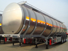 Stainless Steel Fuel Tanker Trailer for Sale