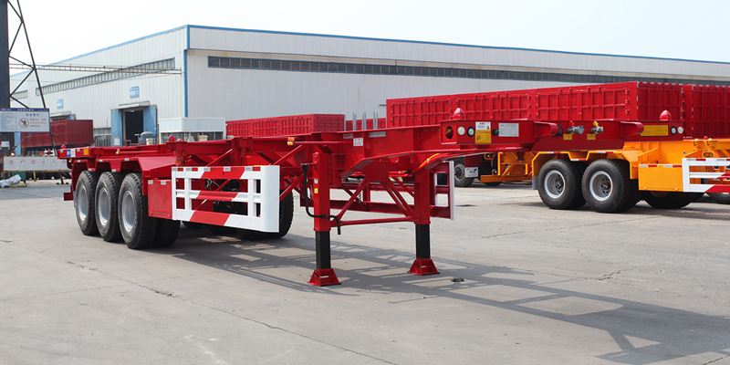 3 Axle 40ft Skeleton Container Trailer for Sale