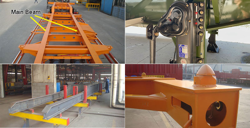 20/40ft Container Chassis Semi Trailer for Sale