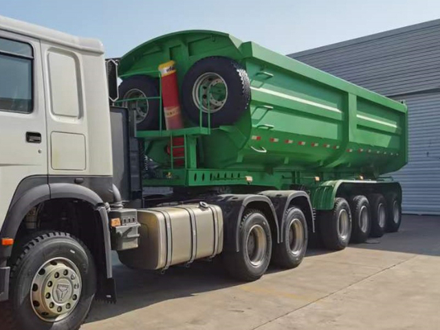 4 Axle Dump Semi Trailer for Sale