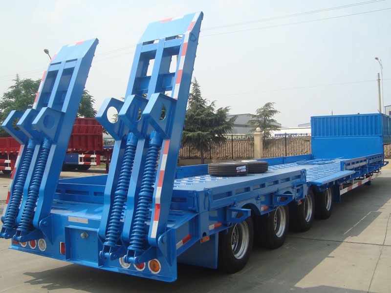 4 Axle Lowbed Semi Trailer for Sale