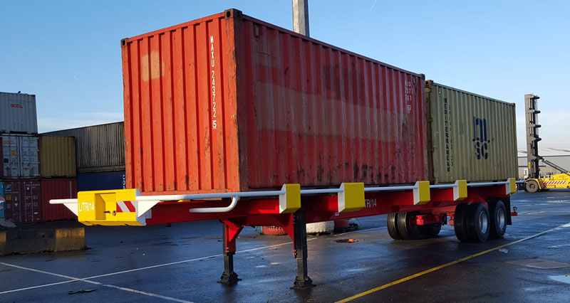 40ft Container Chassis Trailer for Sale in Tanzania