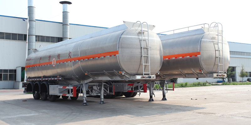 45000L Aluminum Fuel Tanker Trailer for Sale